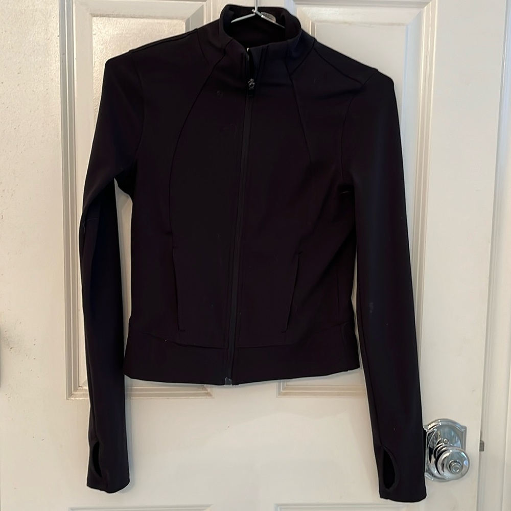 90 degrees Light fitness zipped top/sweater/ light jacket black